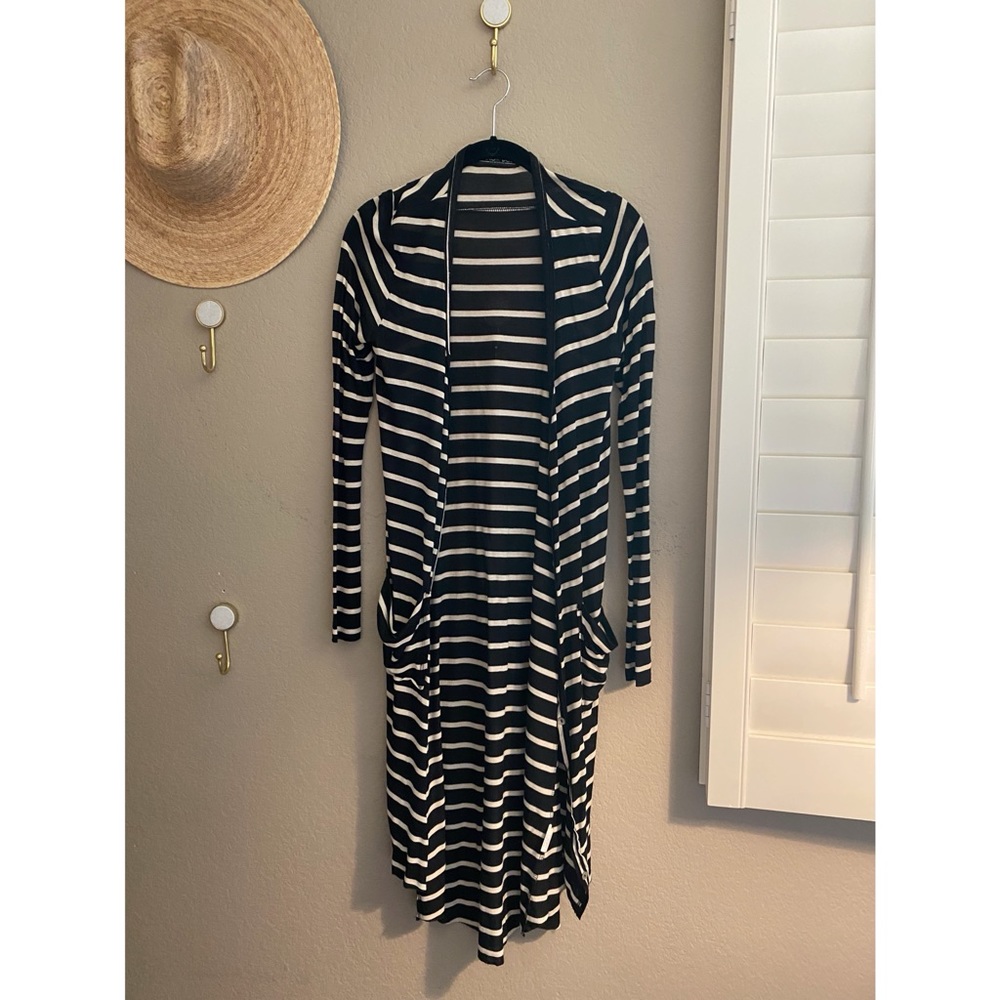 Striped light weight cardigan